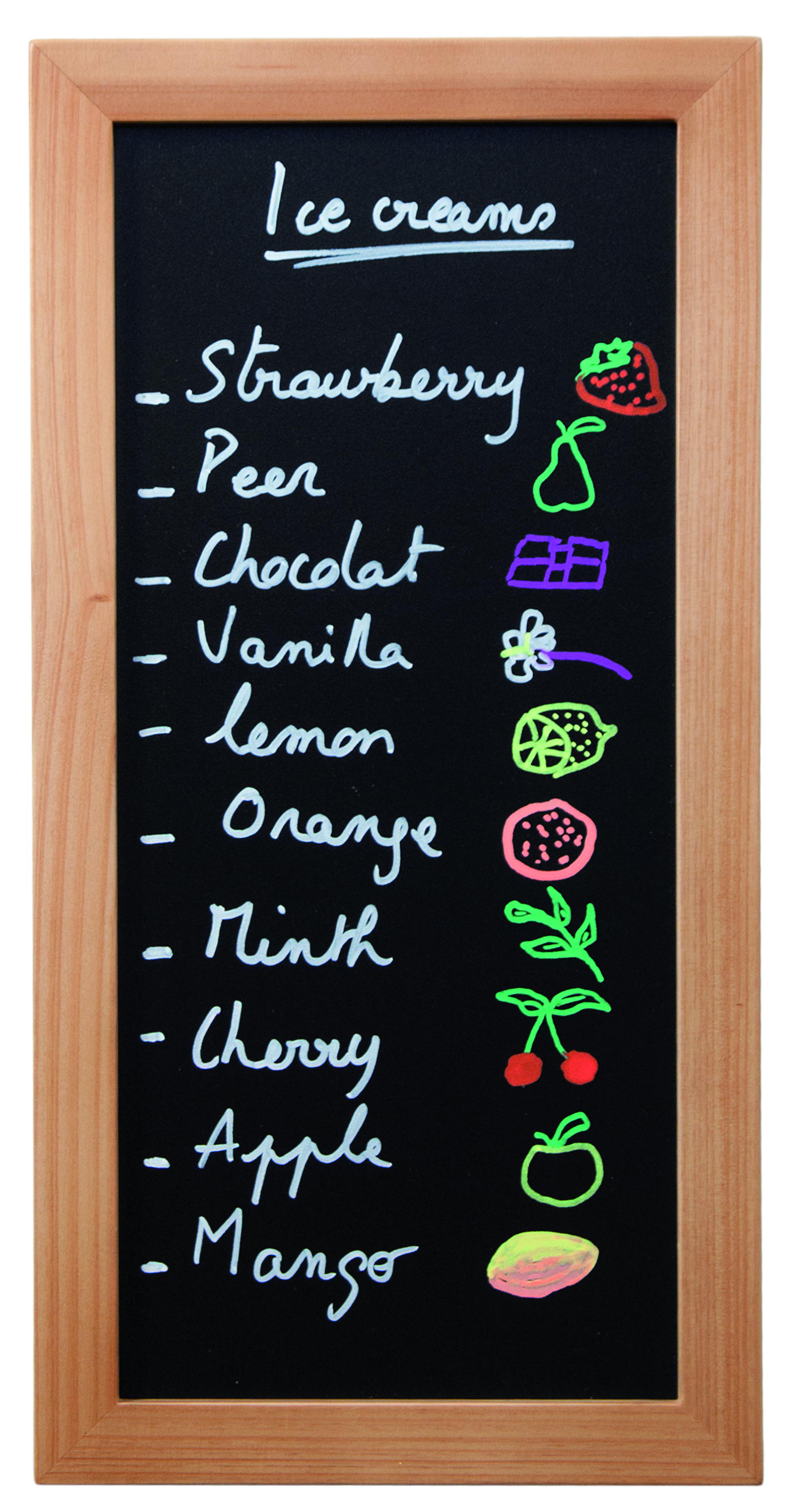 Produktbild Securit Wandtafel 20X40,Teak inkl. 1 Stift 2 von 2