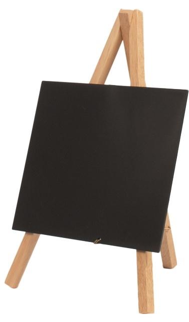 Produktbild Securit Tisch-Kreidetafel Mini Staffelei Buche inklusive Kreidemarker 2 von 4