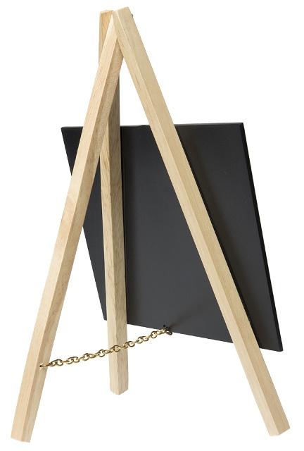 Produktbild Securit Tisch-Kreidetafel Mini Staffelei Buche inklusive Kreidemarker 3 von 4