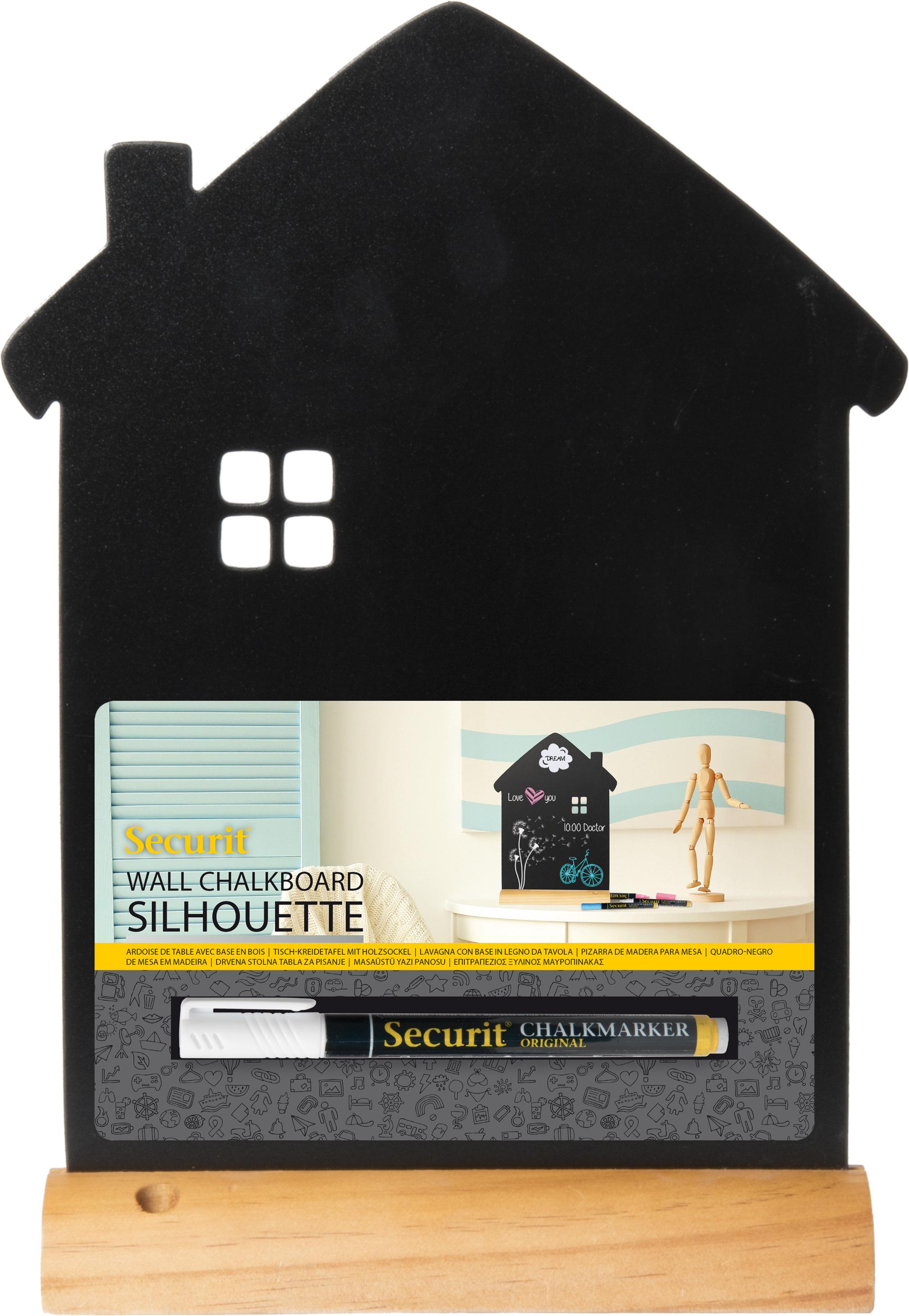 Securit Kreidetafel Haus inkl. 1 Stift