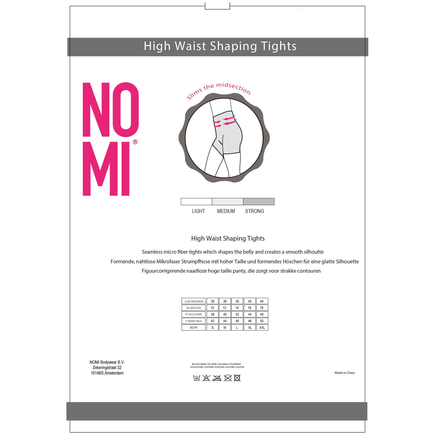 Produktbild NO-MI Damen figurformende Feinstrumpfhose Highwaist Shape up 15 DEN 2 von 2