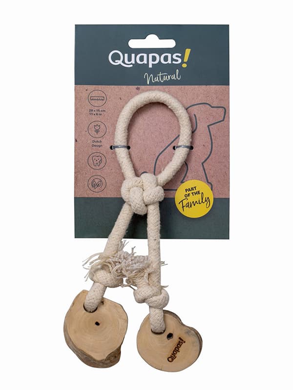 Quapas Hundespielzeug Kaffeeholz Bouncy