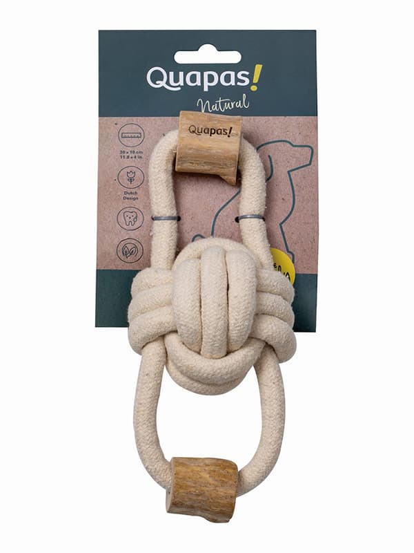 Quapas Hundespielzeug Kaffeeholz Pullbear