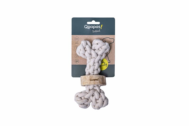 Quapas Hundespielzeug Kaffeeholz Bone M