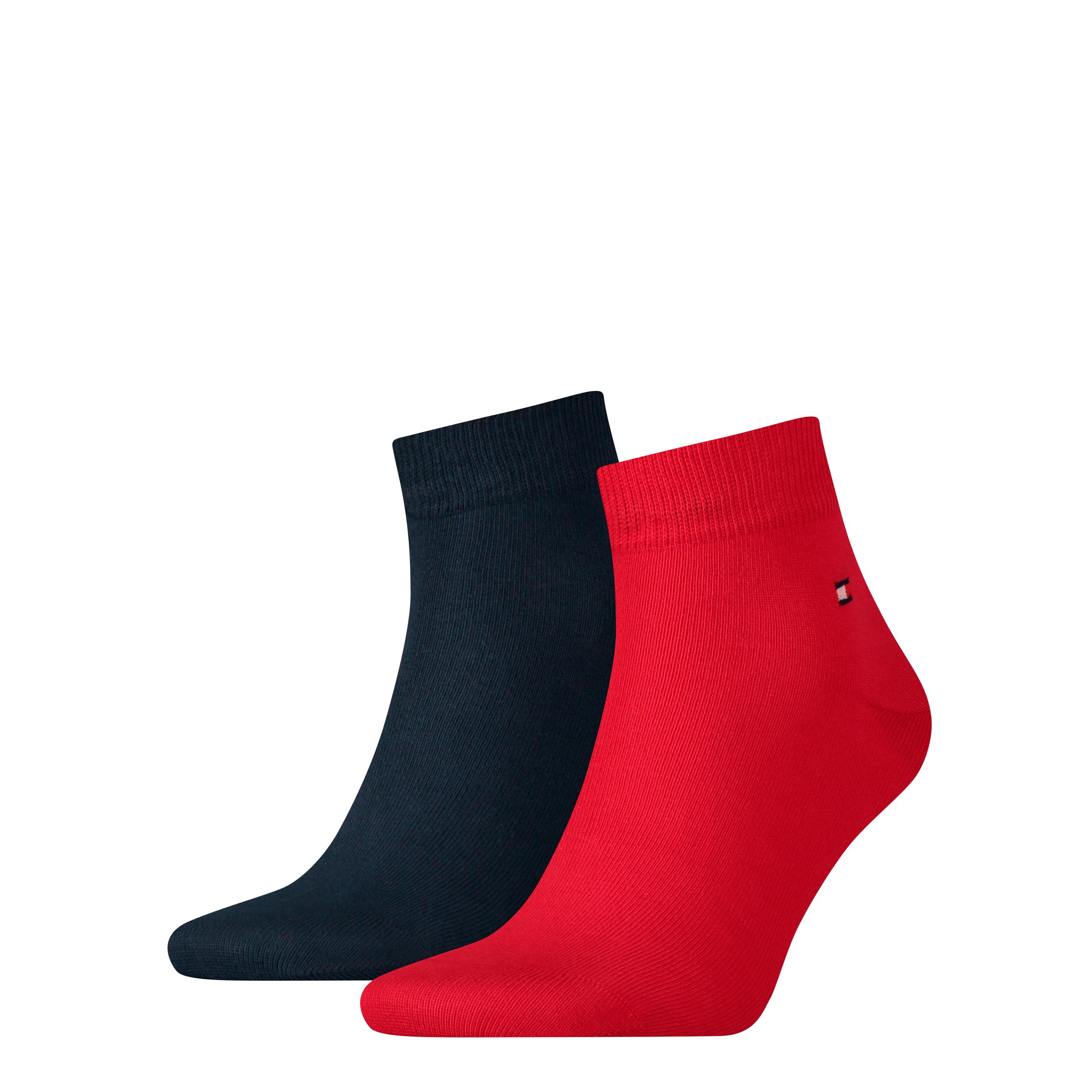 TOMMY HILFIGER Herren Kurzsocken Quarter Flag 2er Pack