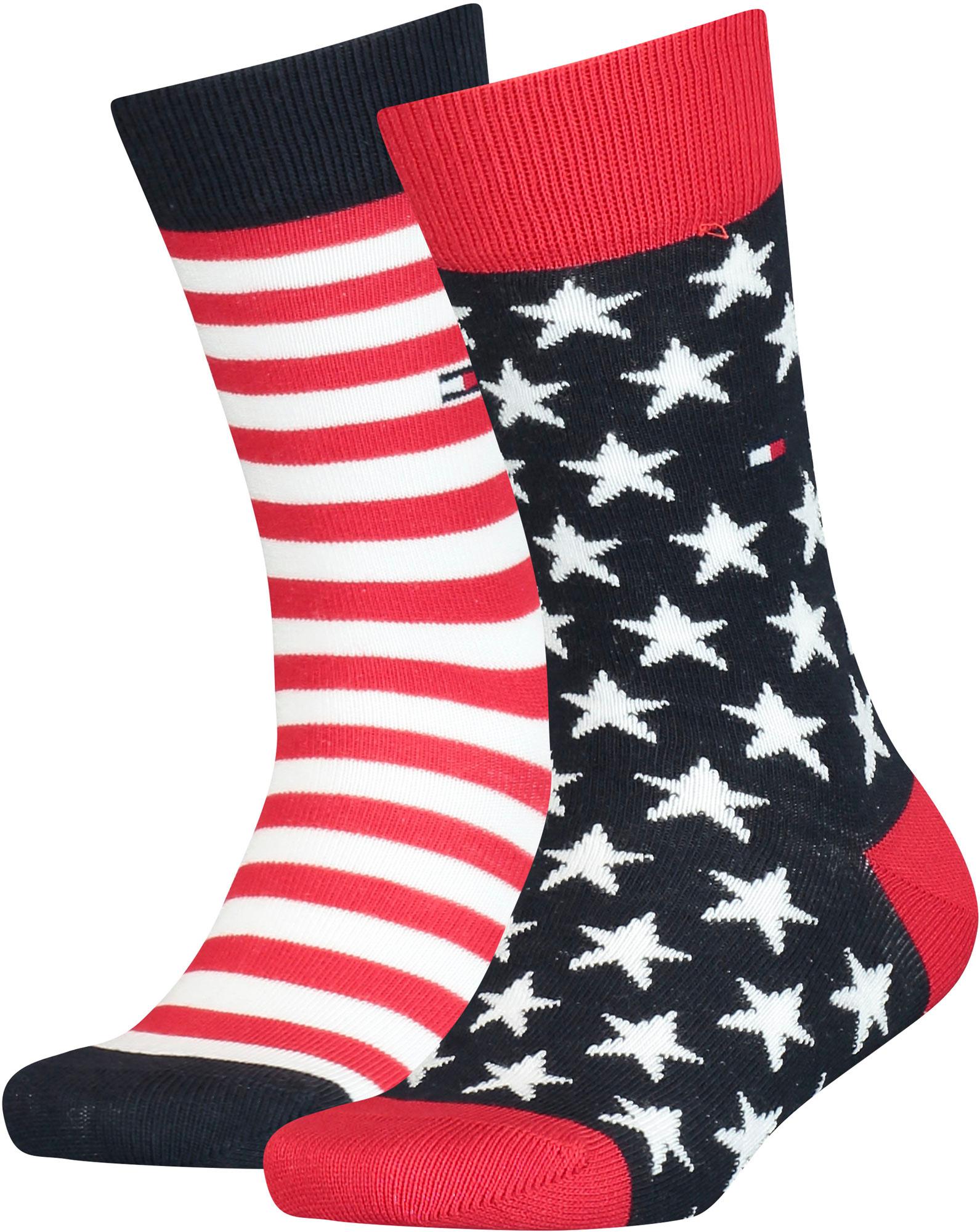 TOMMY HILFIGER Kinder Socken Stars And Stripes 2er Pack