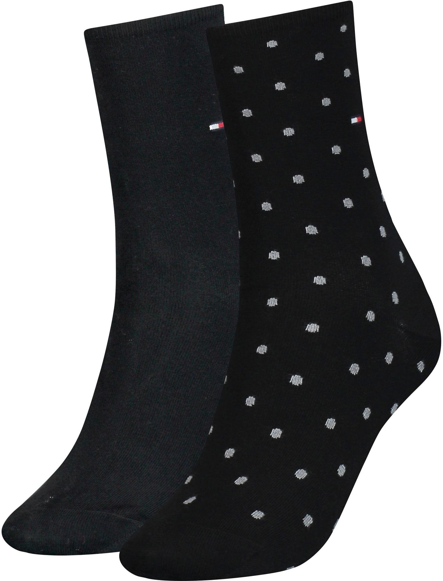 TOMMY HILFIGER Damen Socken Dot 2er Pack