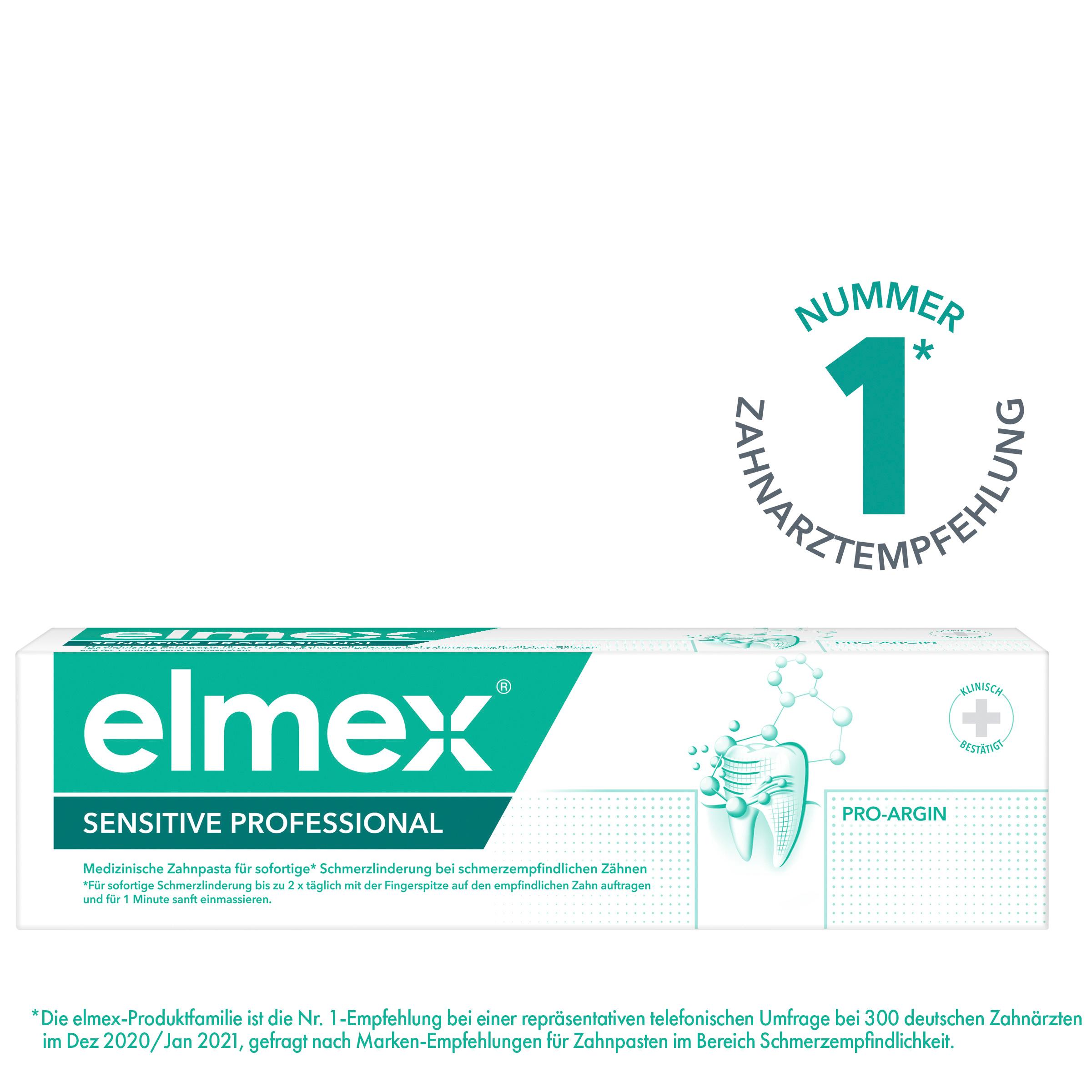 Produktbild elmex Zahnpasta Sensitive Professional - Zahncreme bei schmerzempfindlichen Zähnen 3 von 10