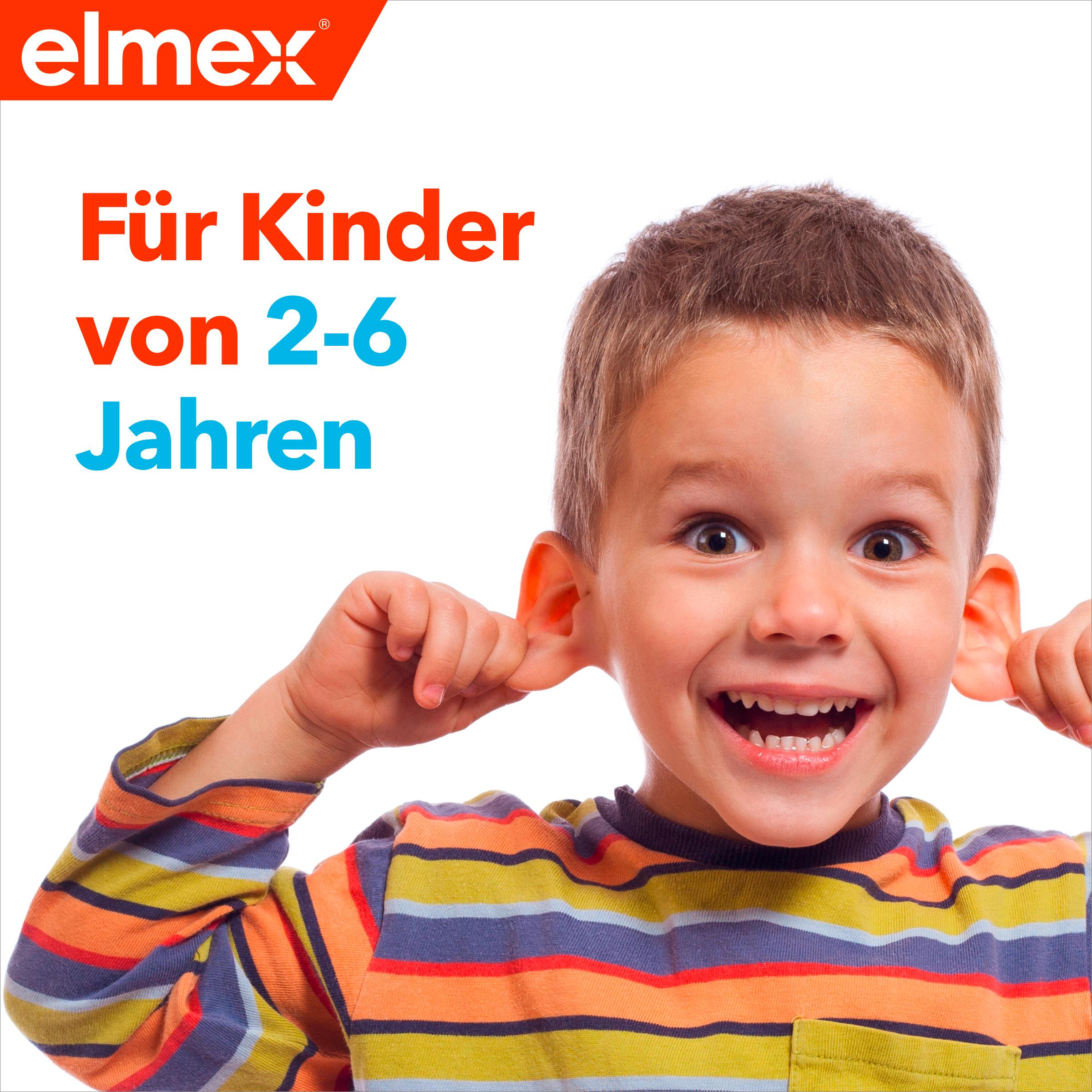 Produktbild elmex Zahnbürste für Kinder im Alter von 2-6 Jahre mit kleinem Bürstenkopf, Doppelpack 3 von 11