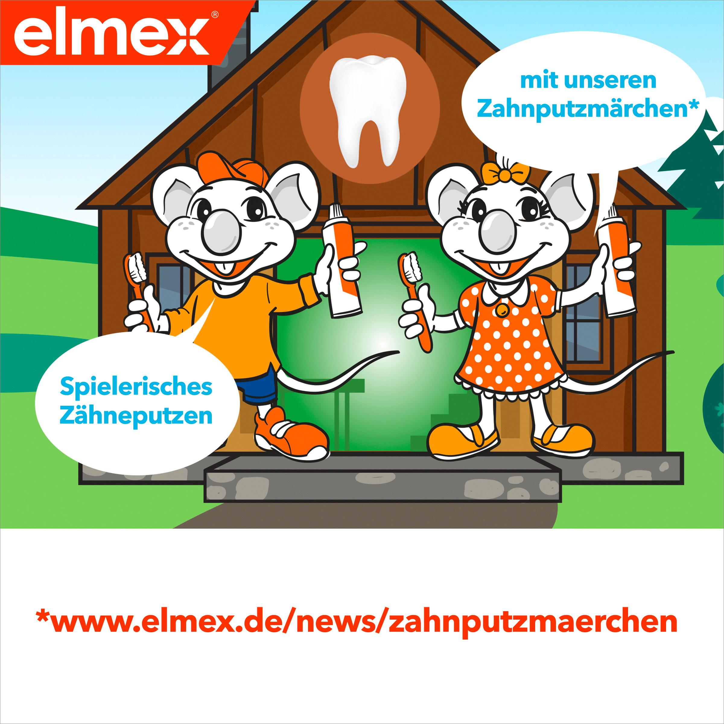 Produktbild elmex Zahnbürste für Kinder im Alter von 2-6 Jahre mit kleinem Bürstenkopf, Doppelpack 5 von 11