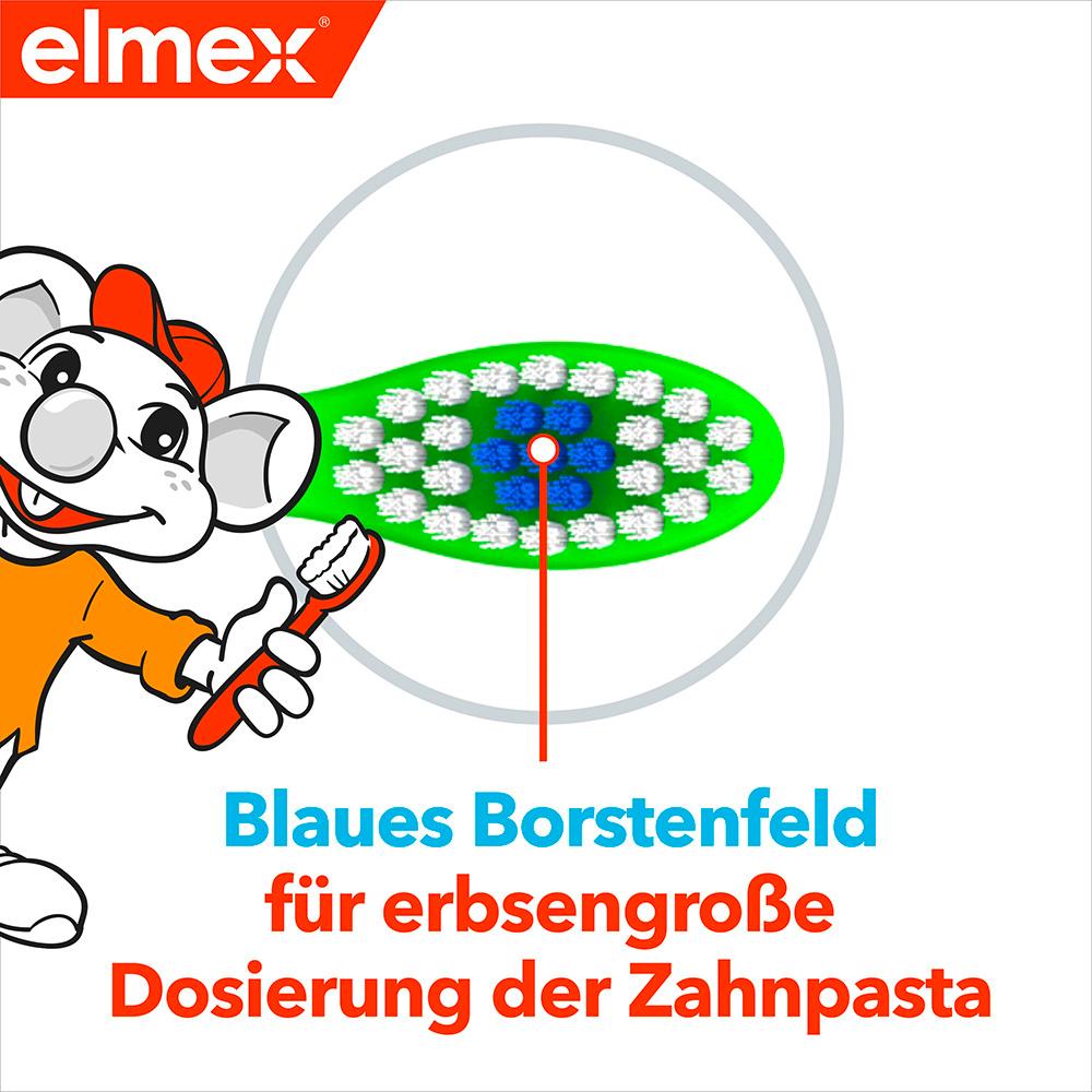 Produktbild elmex Zahnbürste für Kinder im Alter von 2-6 Jahre mit kleinem Bürstenkopf, Doppelpack 7 von 11