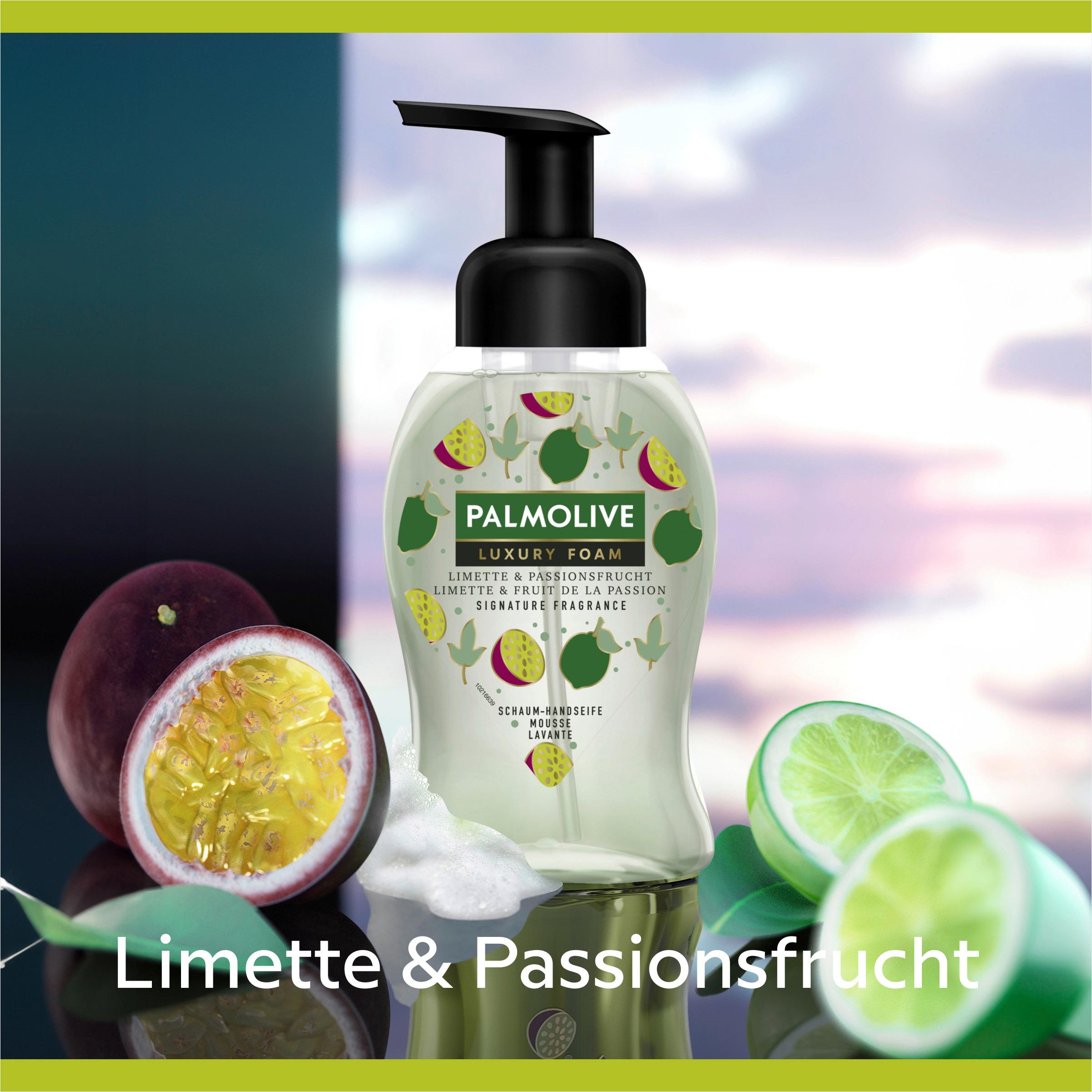 Produktbild Palmolive Seife Luxury Foam Limette&Passionsfrucht - Schaumseife für die sanfte Reinigung der Hände 5 von 5