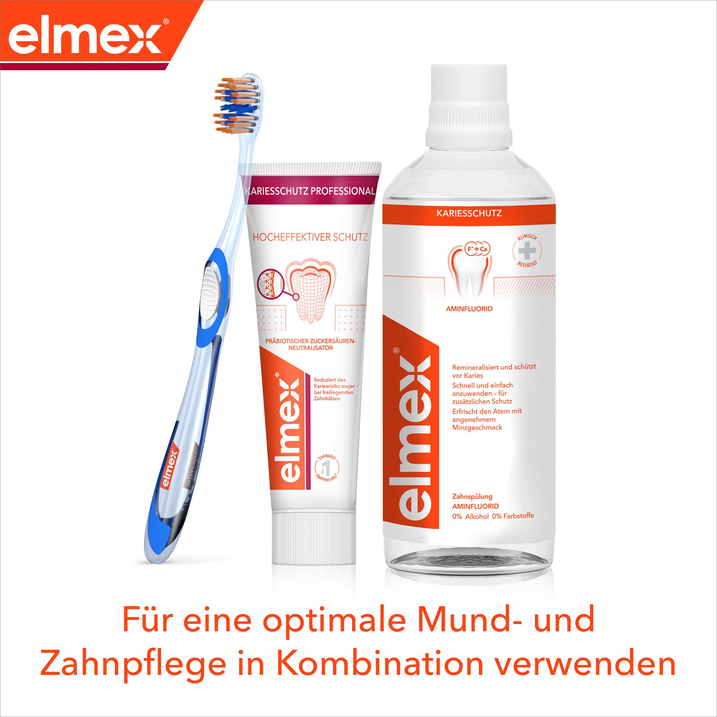 Produktbild elmex Zahnpasta Kariesschutz Professional – medizinische Zahnreinigung mit patentiertem Zuckersäuren-Neutralisator 10 von 11