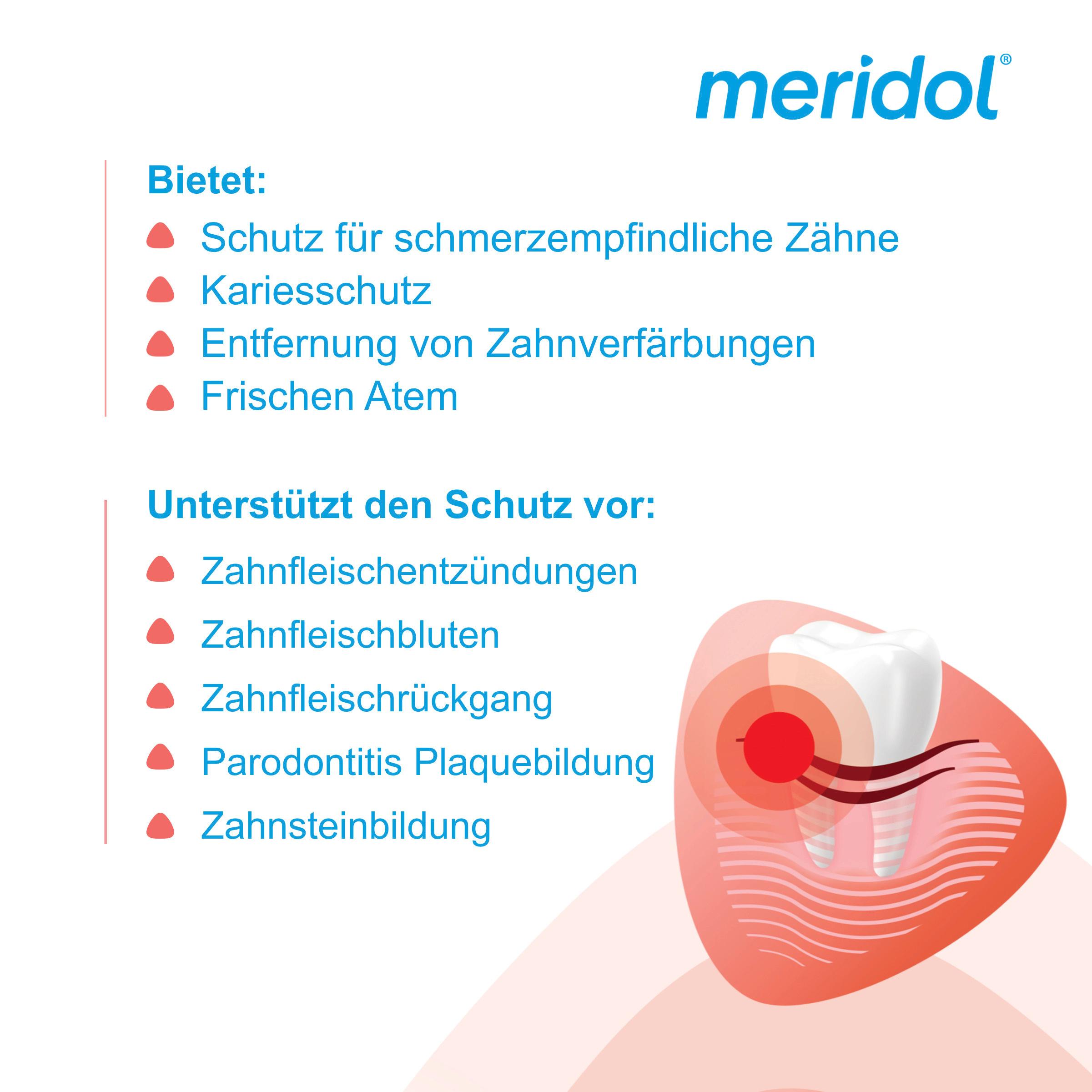 Produktbild meridol Zahnpasta Rundumpflege - tägliche Rundumpflege für empfindliches Zahnfleisch&Zähne 8 von 9