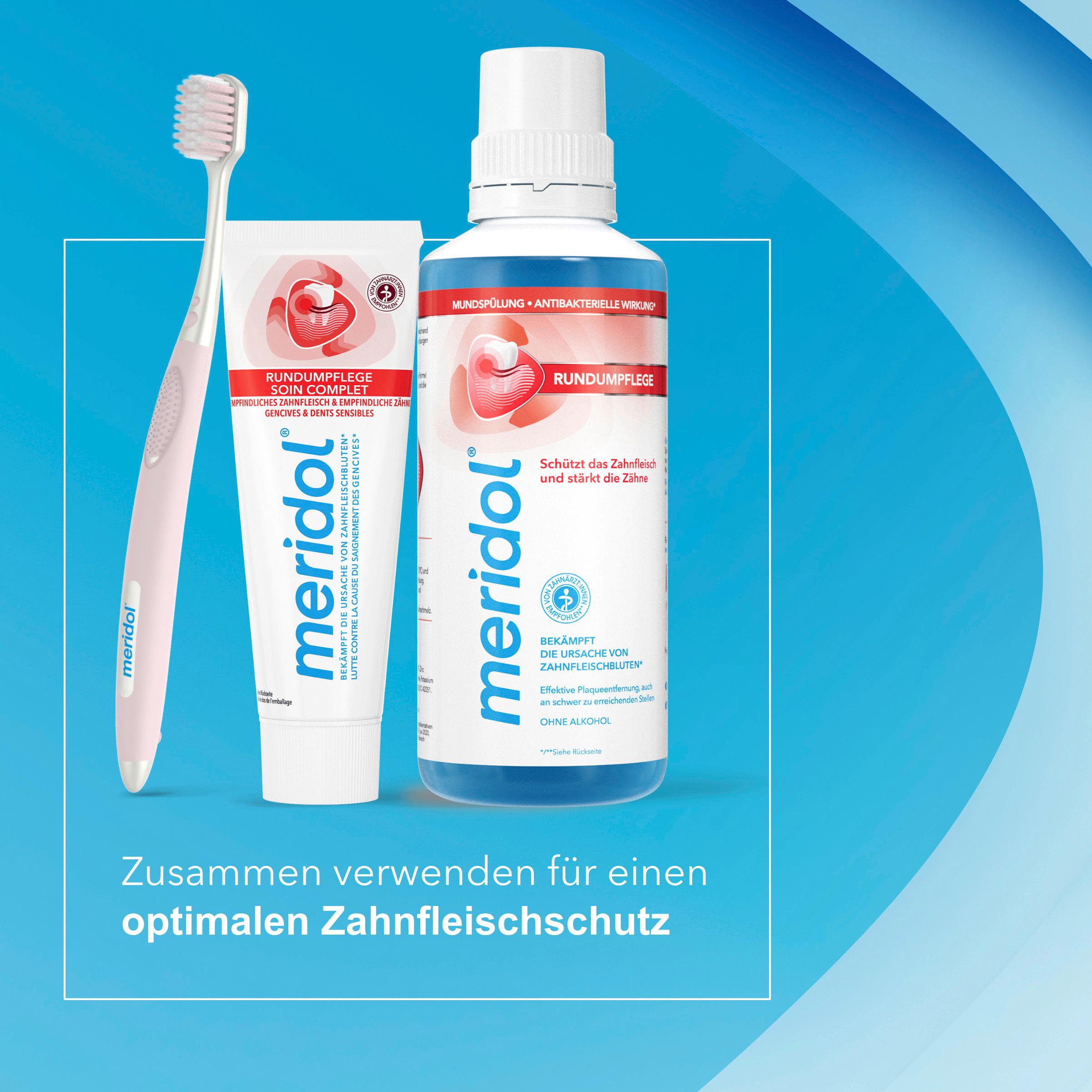 Produktbild meridol Zahnpasta Rundumpflege - tägliche Rundumpflege für empfindliches Zahnfleisch&Zähne 2 von 9