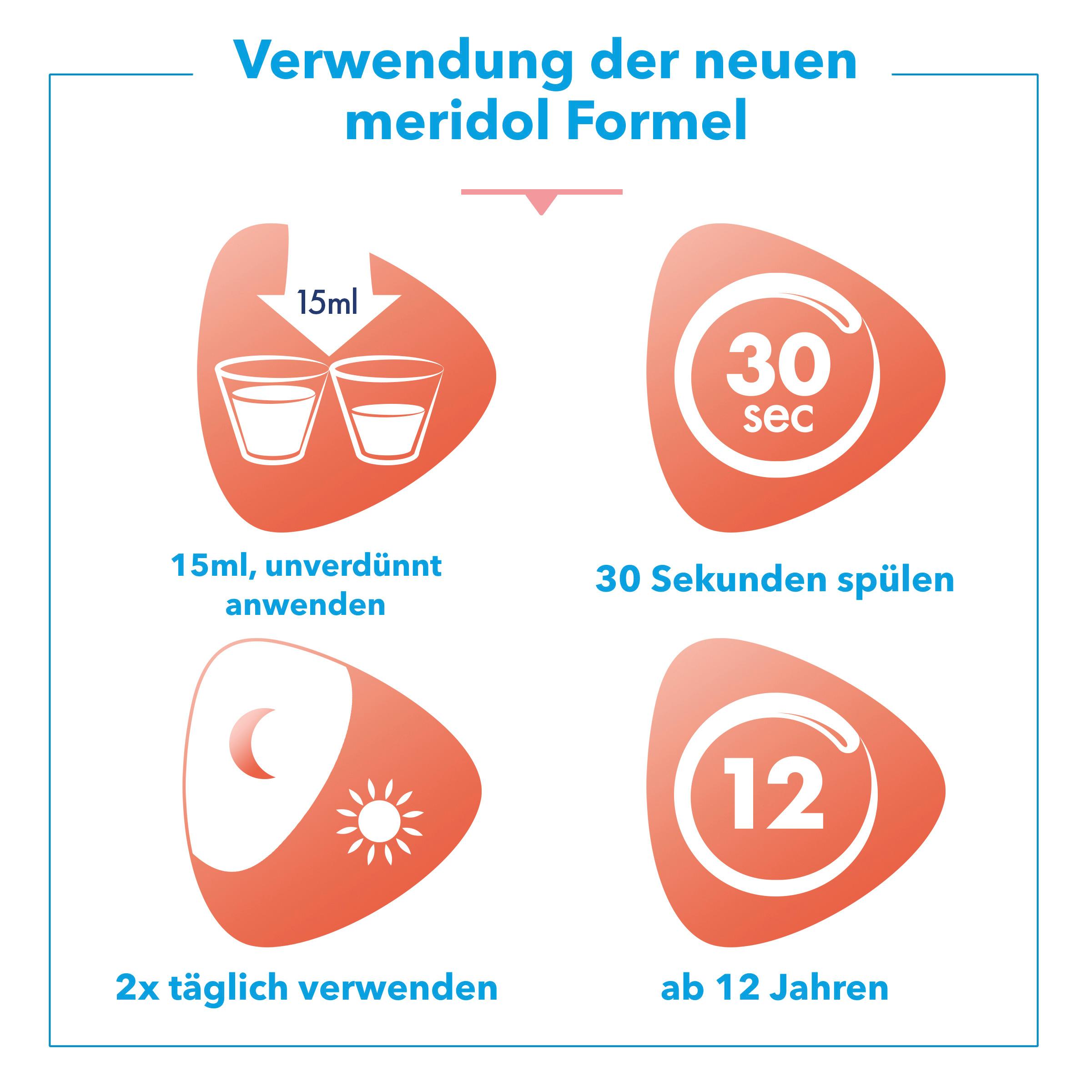 Produktbild meridol Mundspülung Rundumpflege - antibakteriell, schützt Zahnfleisch, stärkt Zähne, erfrischt Atem 6 von 11