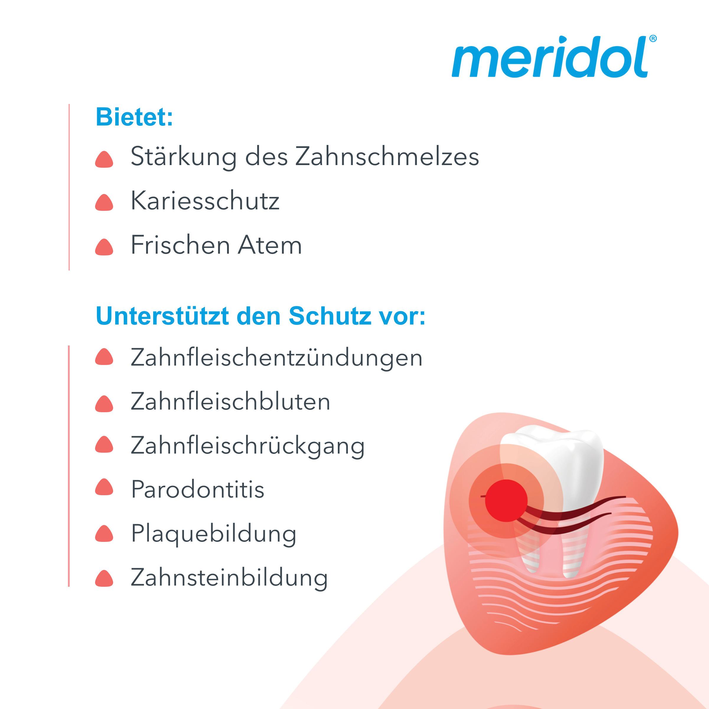 Produktbild meridol Mundspülung Rundumpflege - antibakteriell, schützt Zahnfleisch, stärkt Zähne, erfrischt Atem 11 von 11