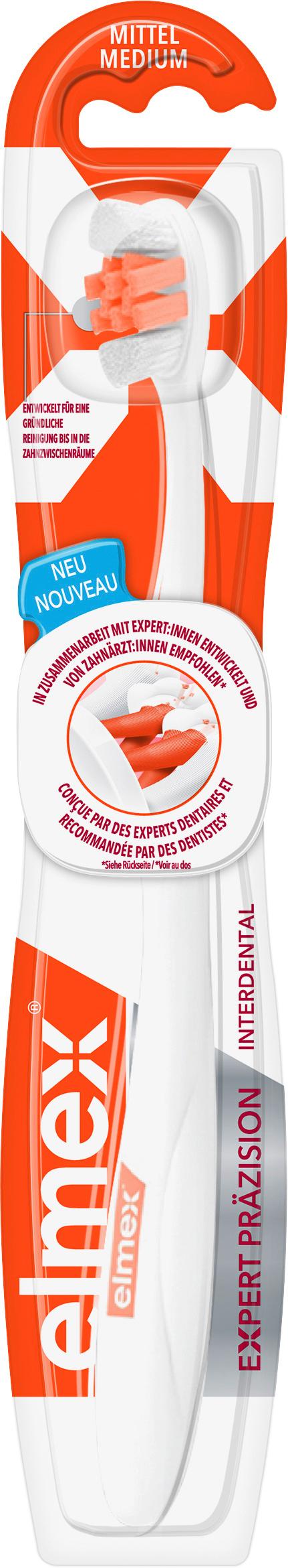 Elmex Zahnbürste Expert Präzision Interdental Mittel