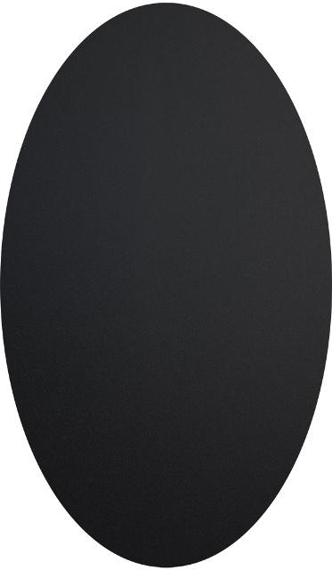 Produktbild Securit Kreidetafel aus selbstklebender schwarze Folie oval 2 von 3