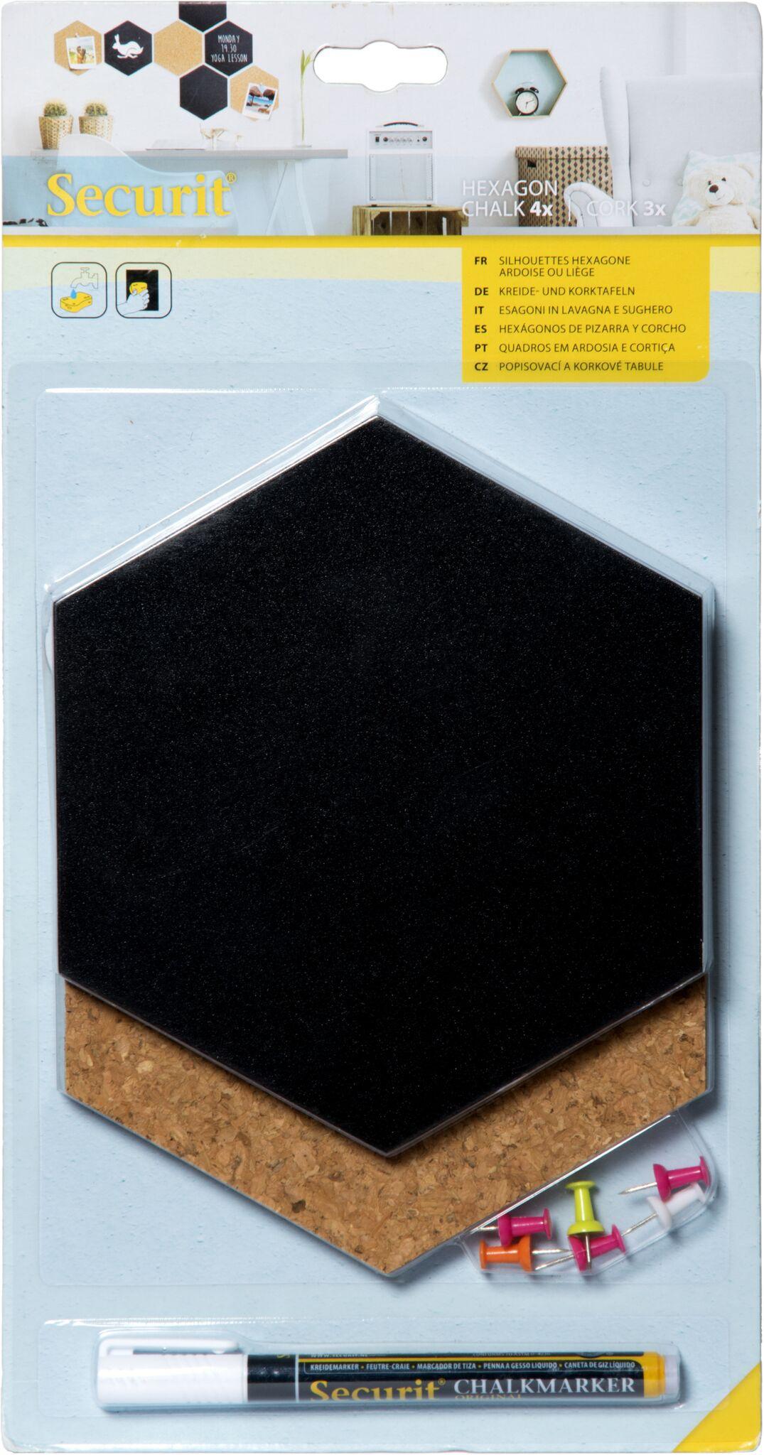 Securit Hexagon Wandtafeln