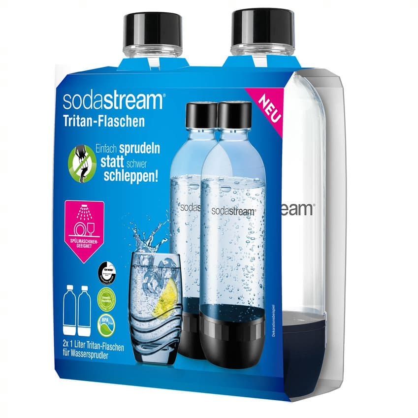 SodaStream® Kunststoffflasche CLASSIC 1l, 2er-Pack