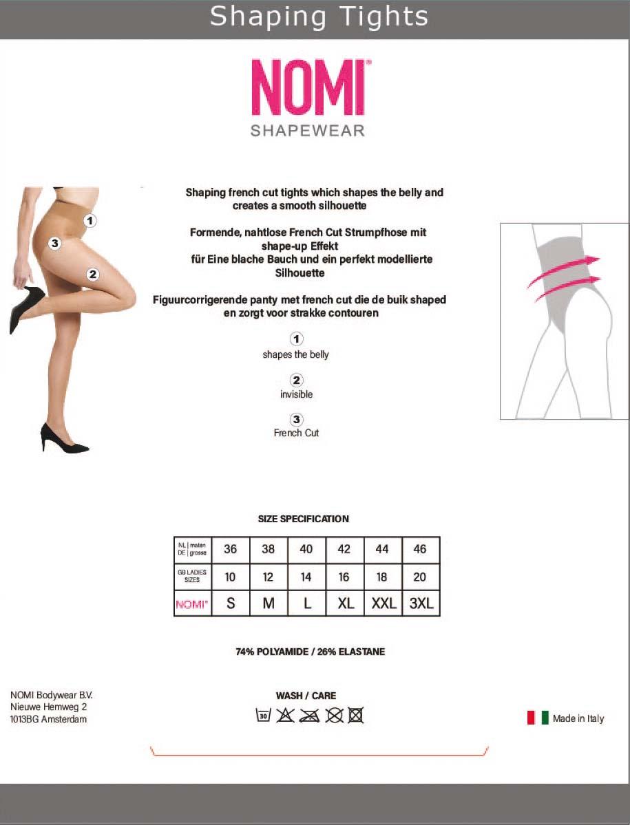 Produktbild NO-MI Damen Feinstrumpfhose Cooling French Cut Strumpfhose 8 DEN 2 von 2