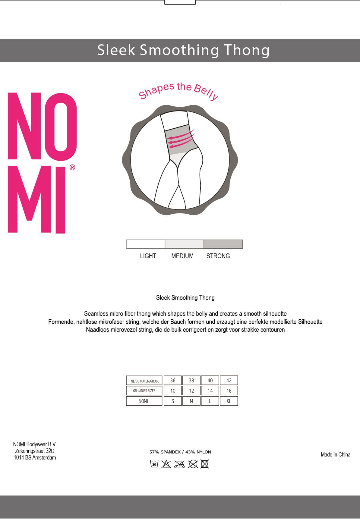 Produktbild NO-MI Damen figurfigurformende String Panty 2 von 3