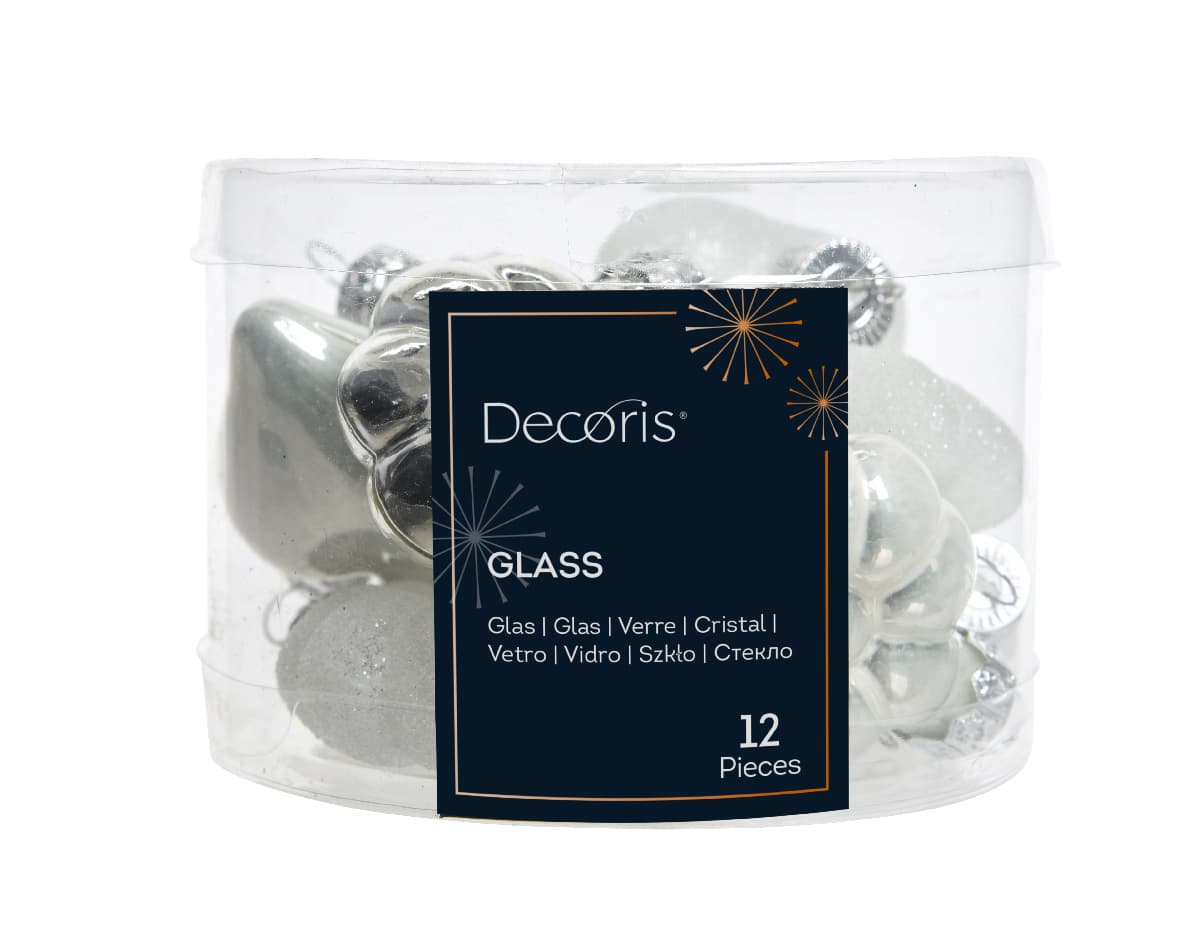 Decoris Weihnachtsdekoration Glasfigur