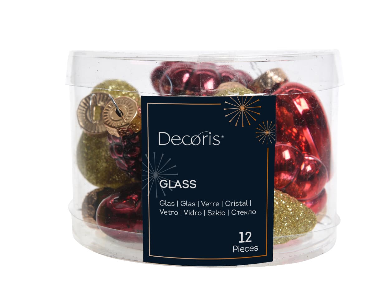 Decoris Weihnachtsdekoration Glasfigur