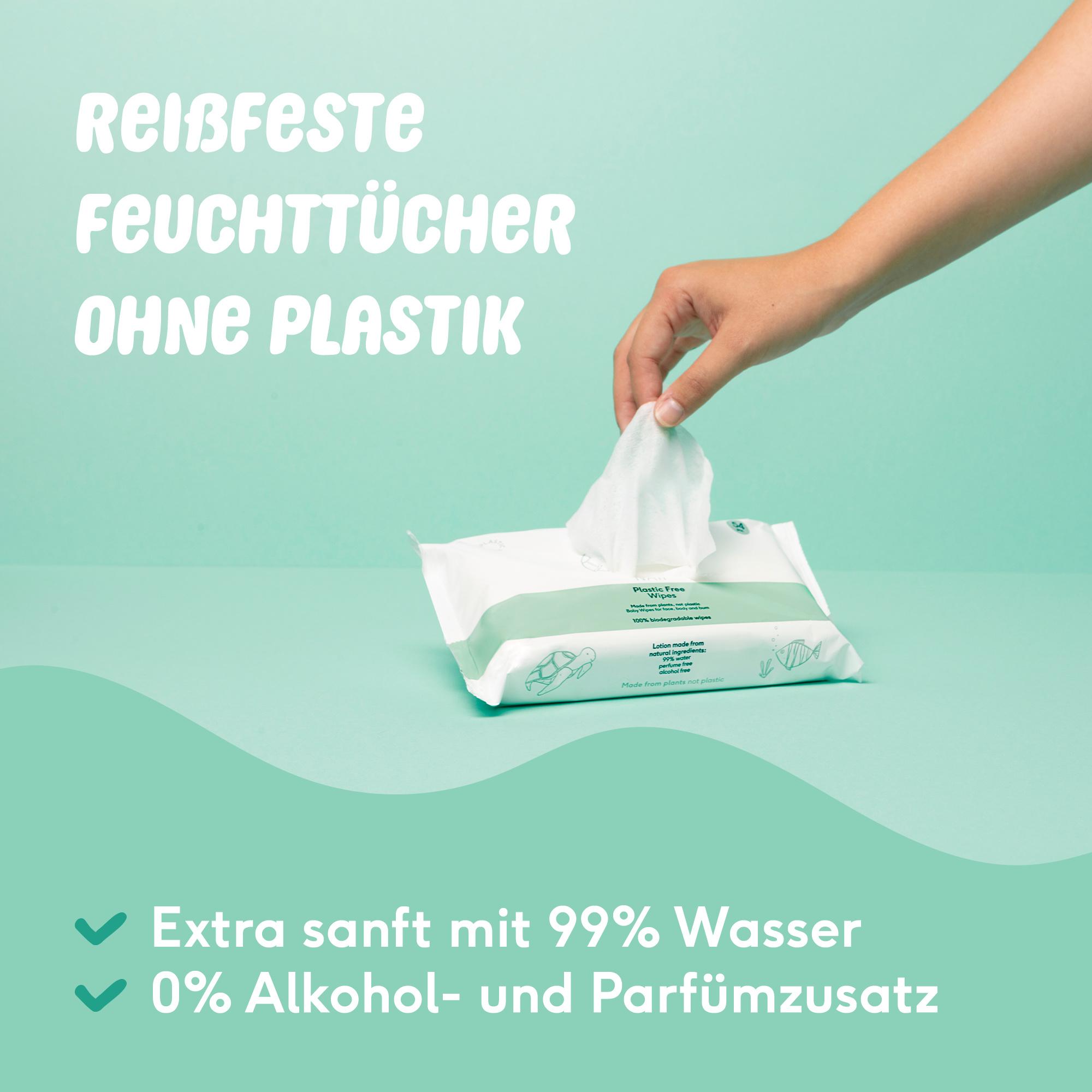 Produktbild NAïF Plastikfreie Feuchttücher für Baby&Kind 5 von 5