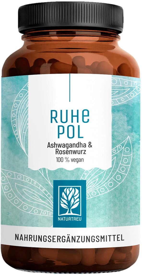 NATURTREU Ruhepol Ashwagandha & Rosenwurz