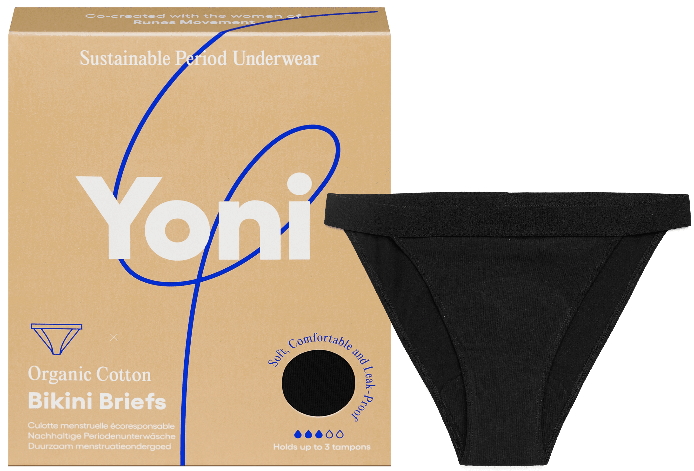 YONI Periodenunterwäsche Slip Bikini Style
