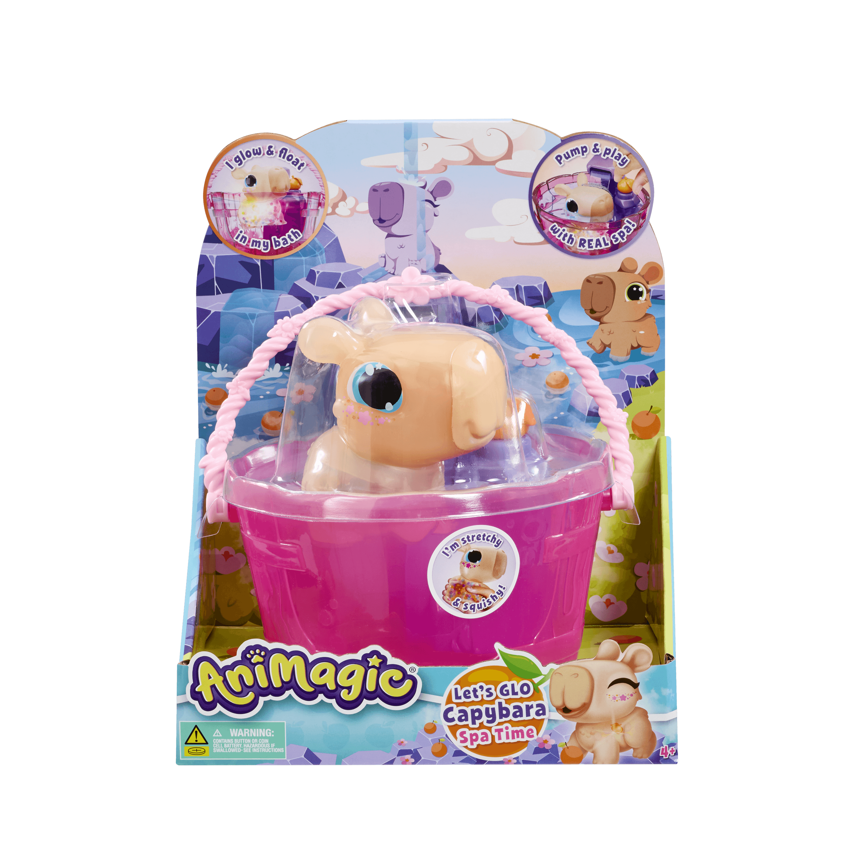 Goliath Toys - Animagic Let's Glo Capybara Spa Time 934415