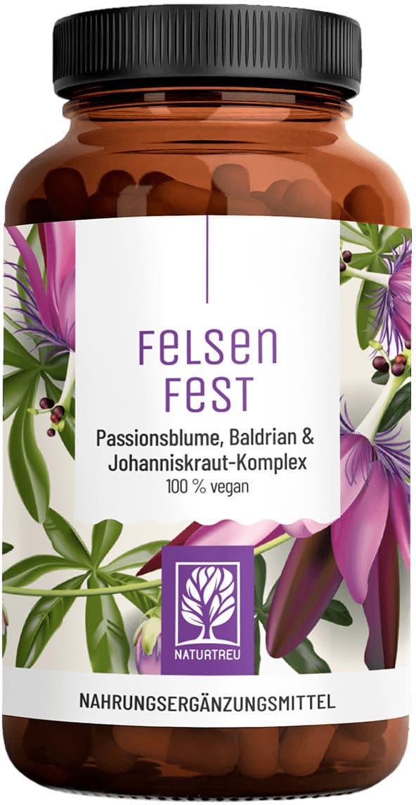 NATURTREU Felsenfest Passionsblume, Baldrian & Johanniskraut-Komplex