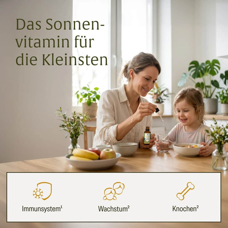 NATURTREU Sonnenknirps Vitamin D3 & K2 Tropfen