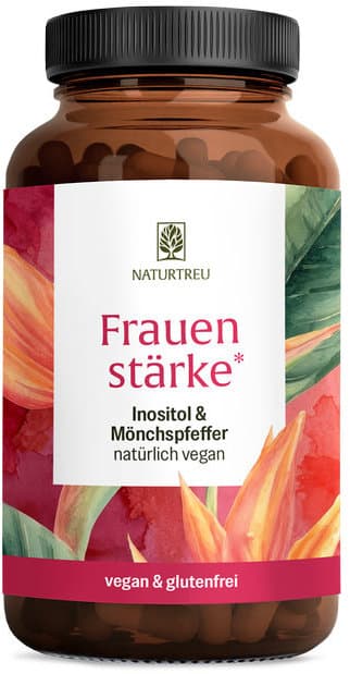 NATURTREU Frauenstärke Inositol & Mönchspfeffer 90 Kapseln