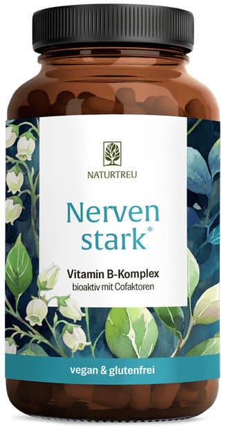 NATURTREU Nervenstark Vitamin B-Komplex 120 Kapseln