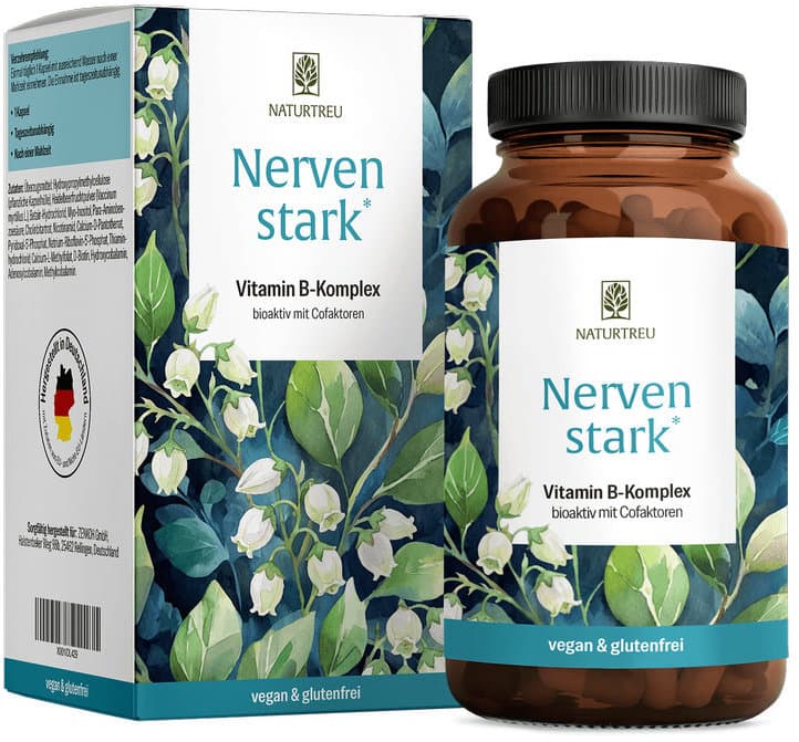 NATURTREU Nervenstark Vitamin B-Komplex 120 Kapseln