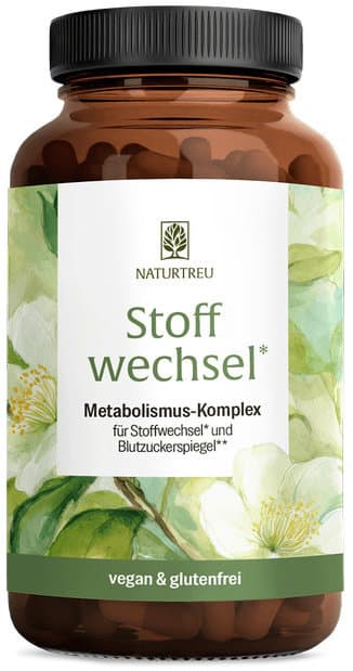 NATURTREU Stoffwechsel Metabolismus-Komplex 120 Kapseln