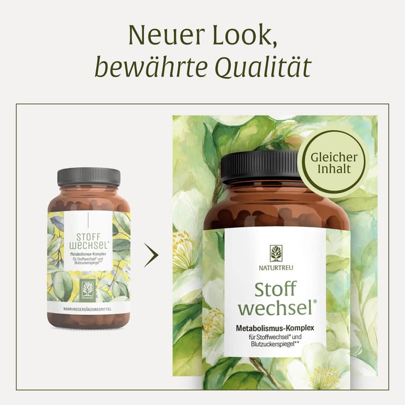 NATURTREU Stoffwechsel Metabolismus-Komplex 120 Kapseln