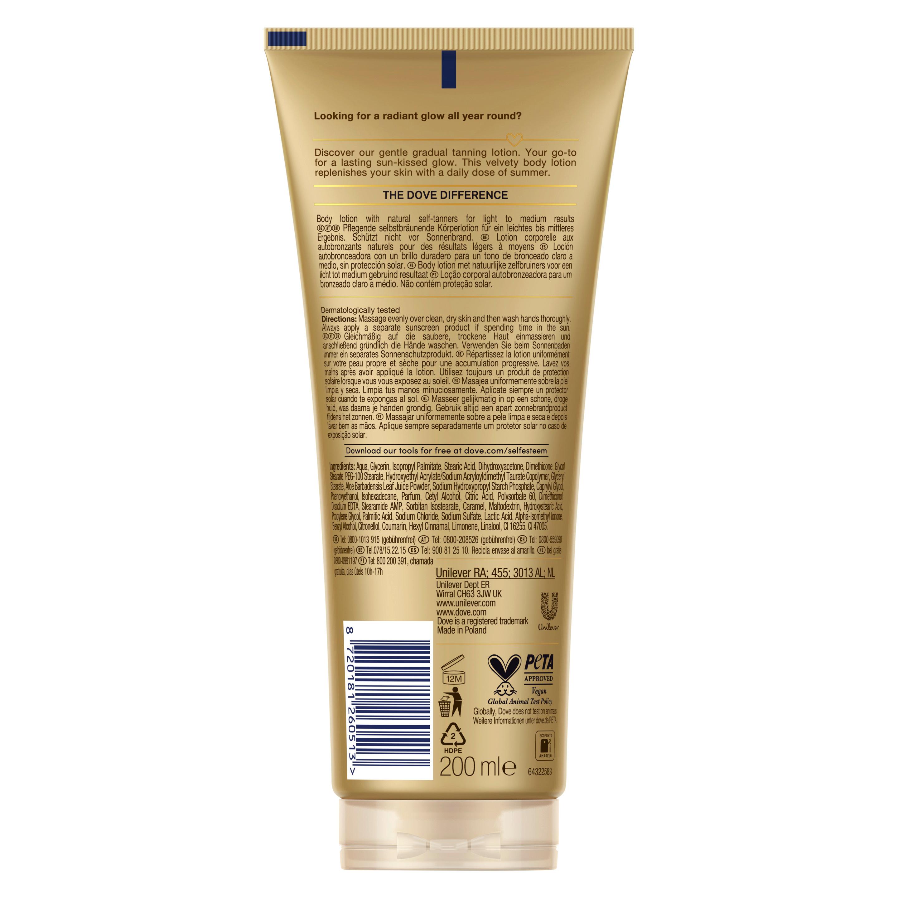 Produktbild Dove Body Love Summer Revived Tanning Lotion 2 von 7