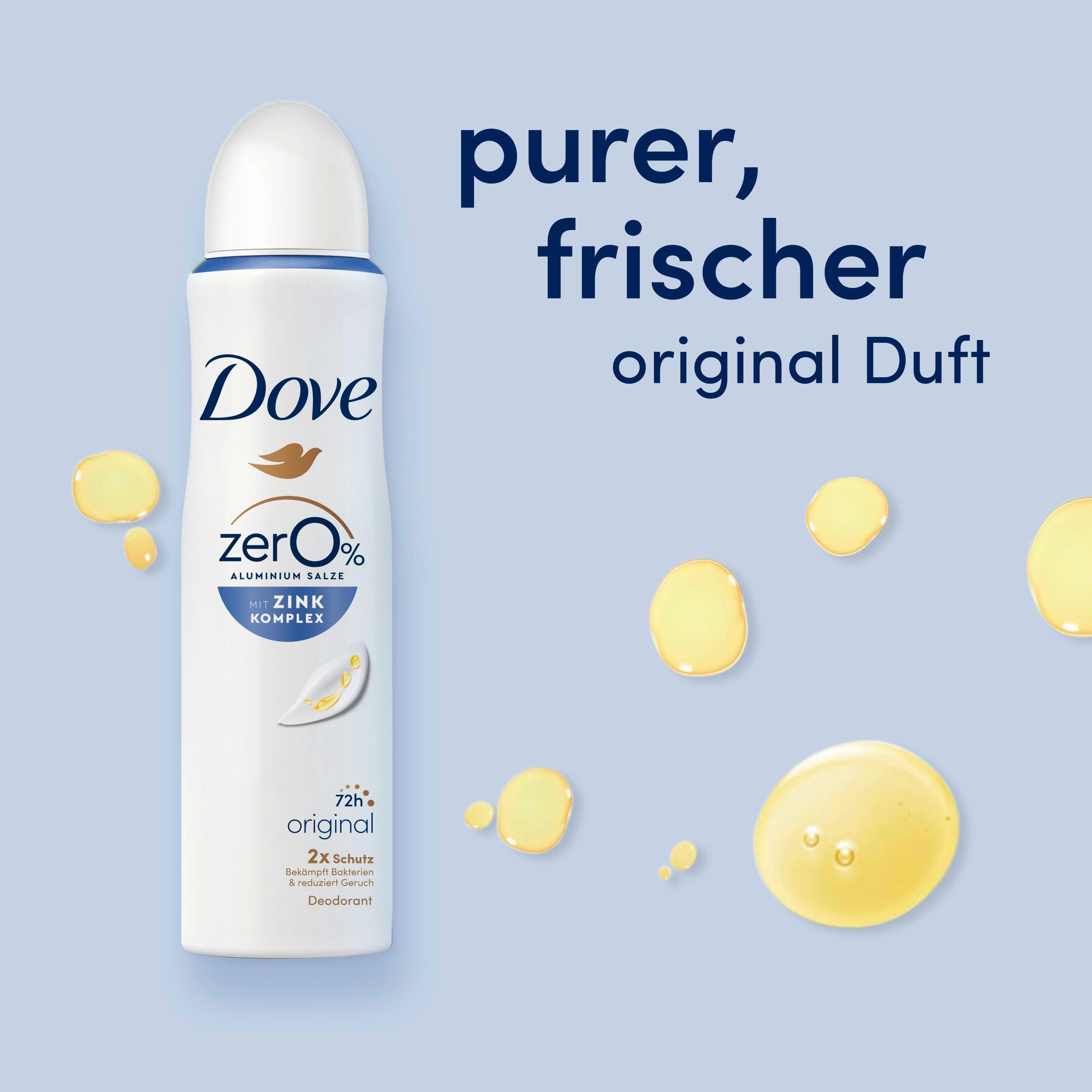 Produktbild Dove Deodorant-Spray mit Zink-Komplex Original 0% Aluminiumsalze 5 von 13