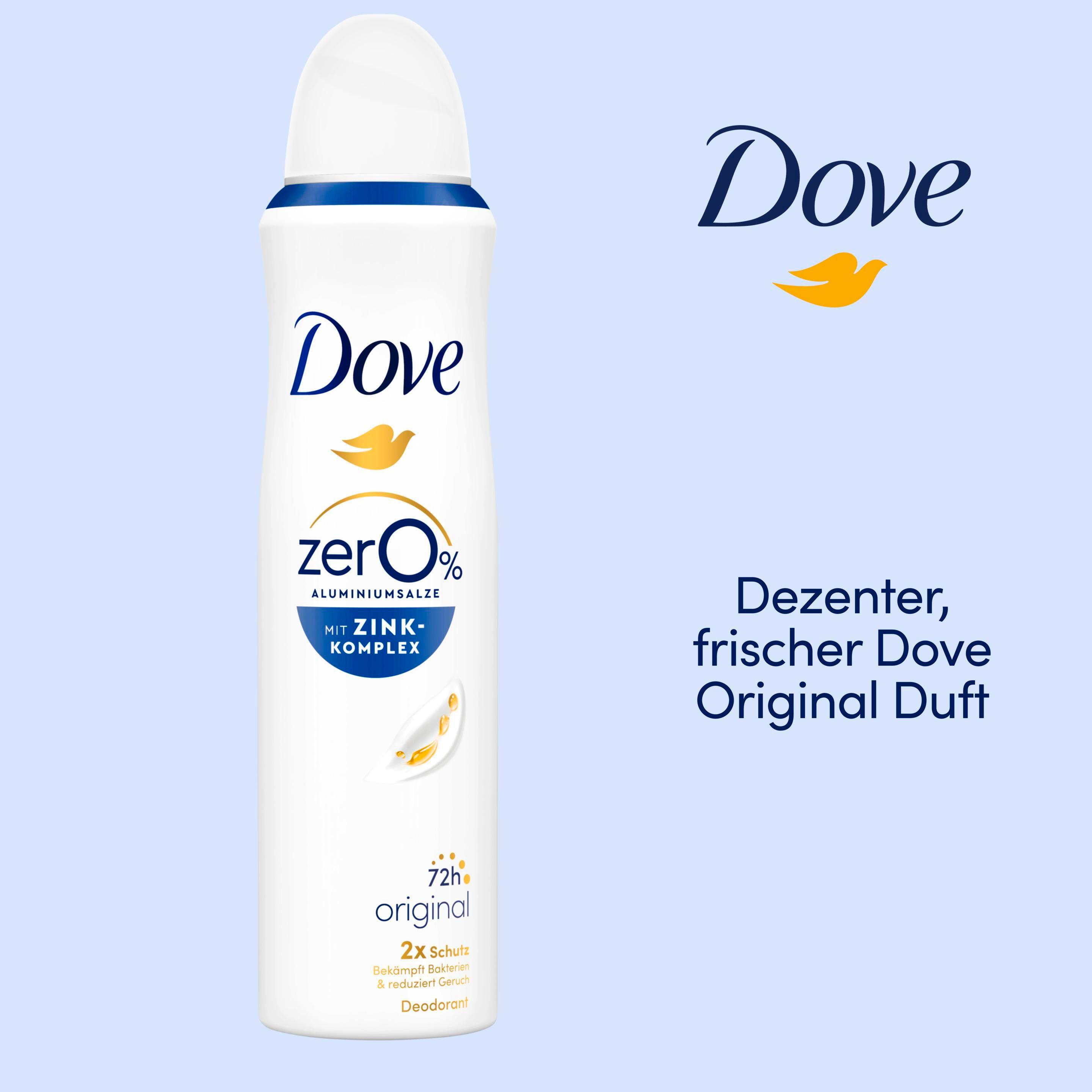 Produktbild Dove Deodorant-Spray mit Zink-Komplex Original 0% Aluminiumsalze 10 von 13