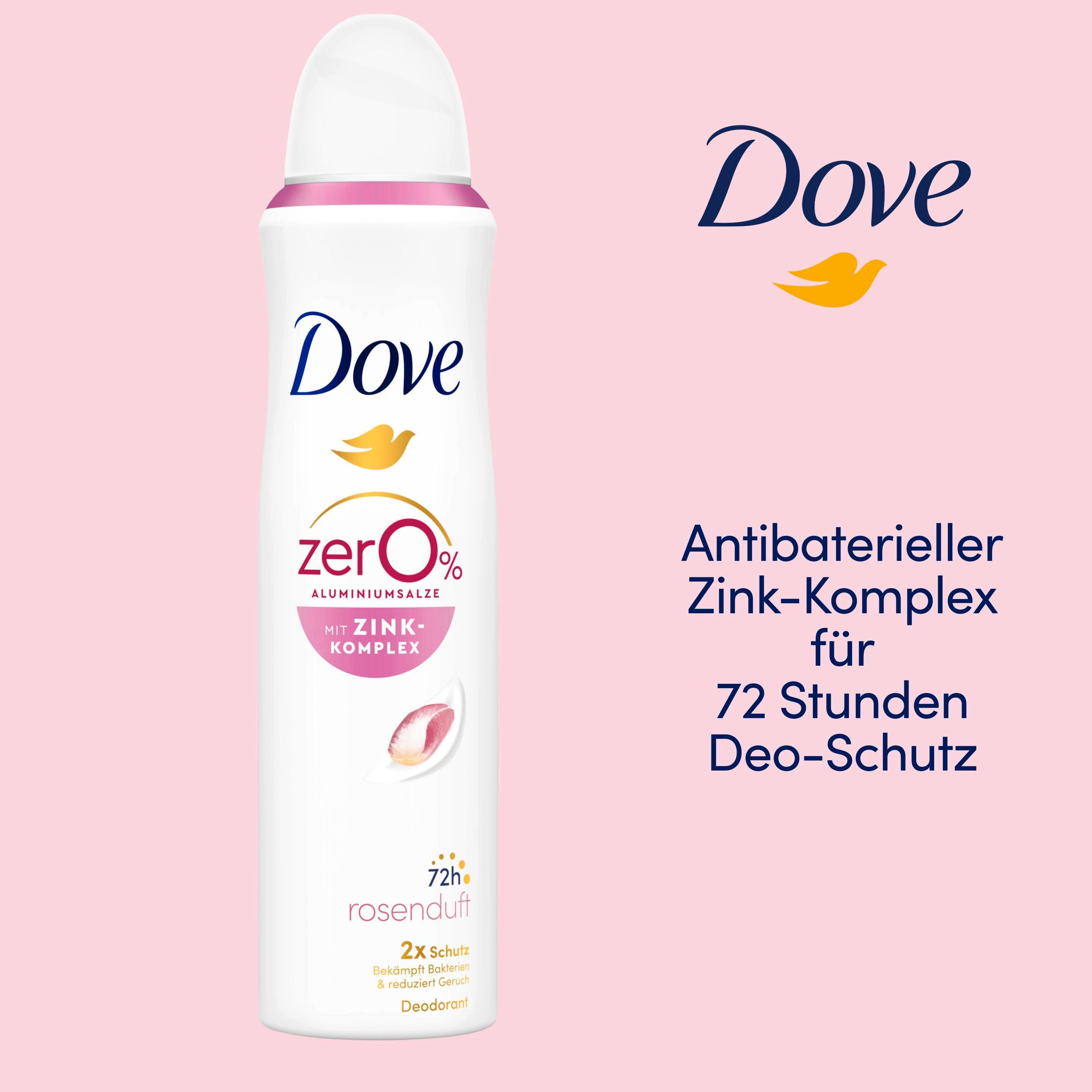 Produktbild Dove Deodorant-Spray mit Zink-Komplex Rosenduft 0% Aluminiumsalze 3 von 7