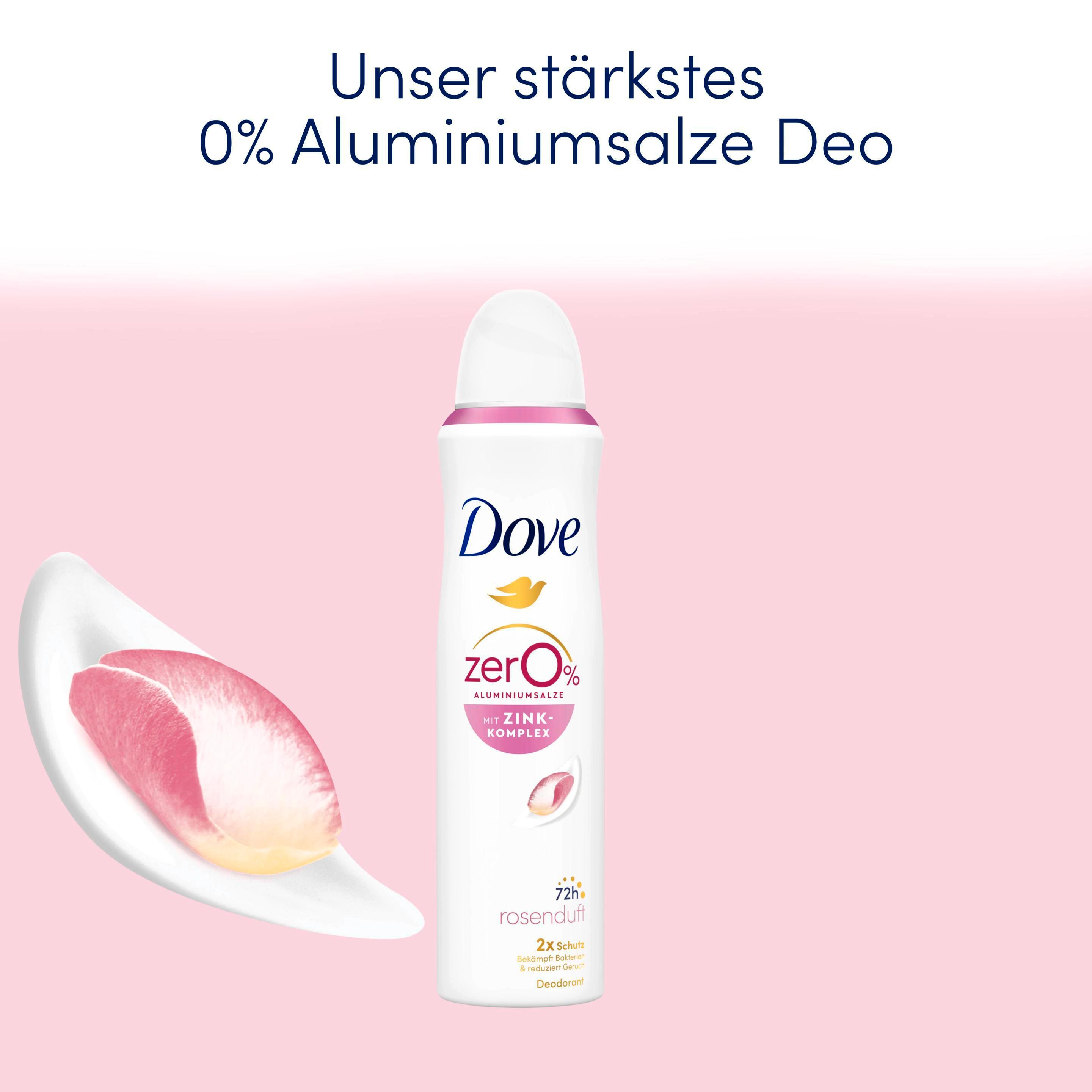 Produktbild Dove Deodorant-Spray mit Zink-Komplex Rosenduft 0% Aluminiumsalze 4 von 7