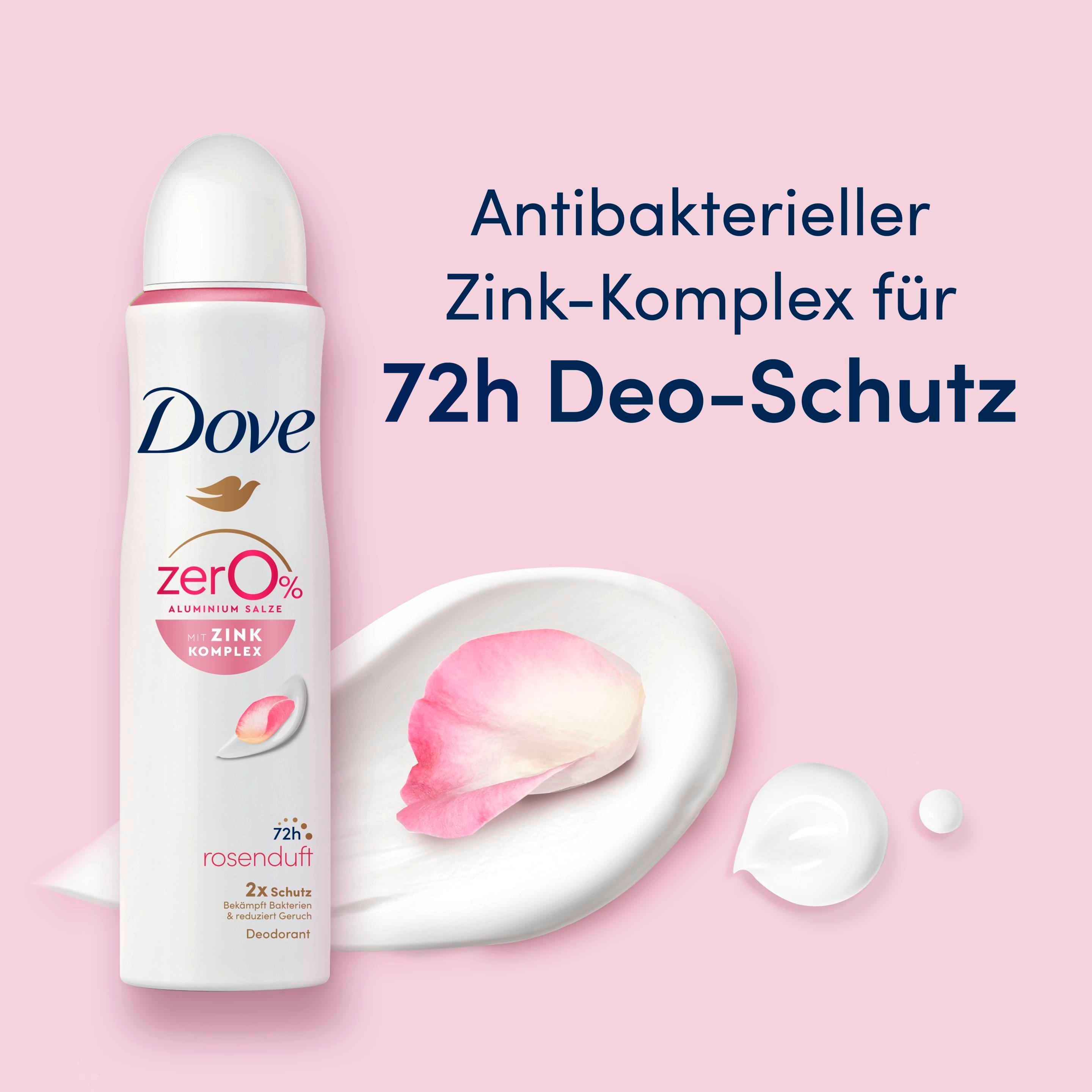 Produktbild Dove Deodorant-Spray mit Zink-Komplex Rosenduft 0% Aluminiumsalze 6 von 7