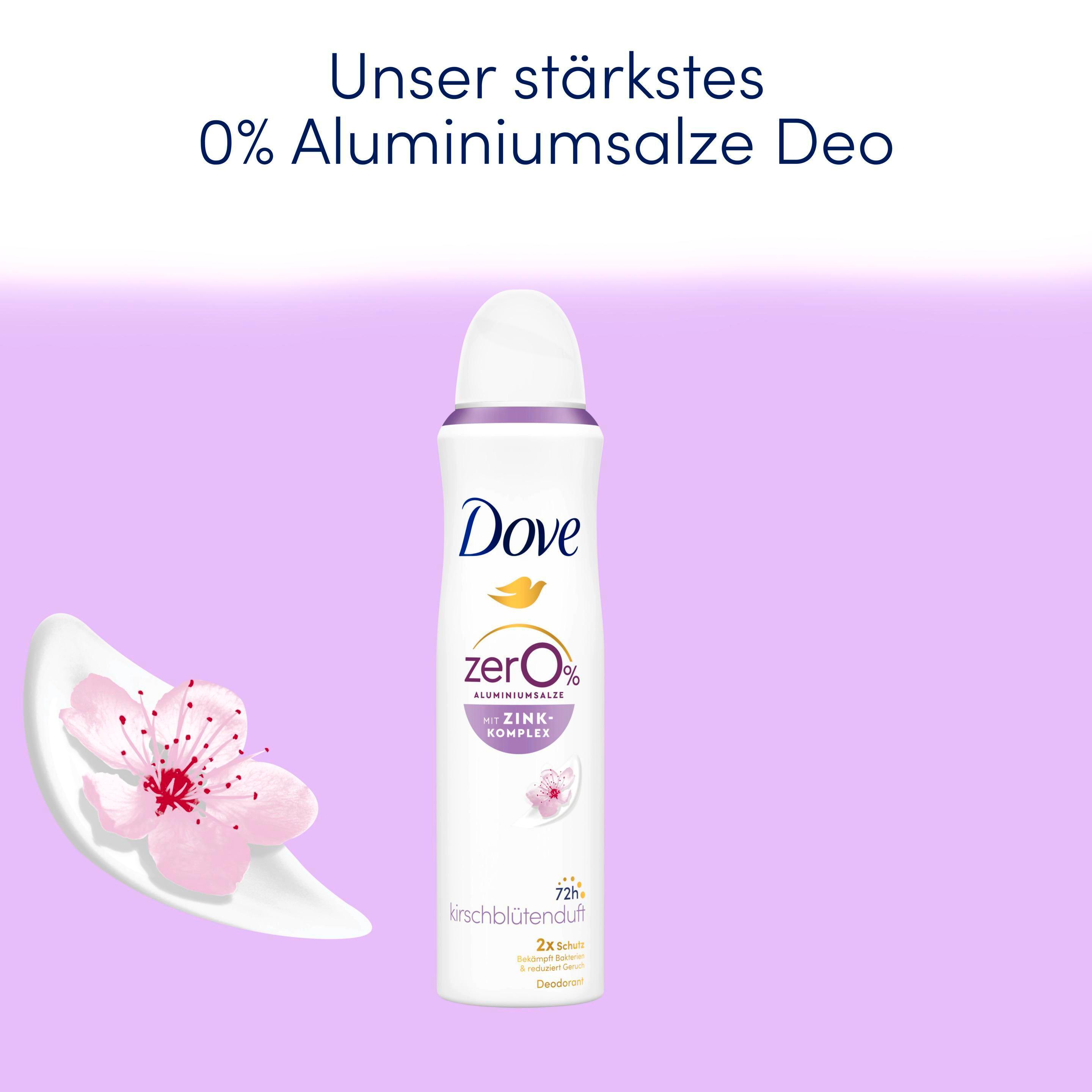 Produktbild Dove Deodorant-Spray mit Zink-Komplex Kirschblütenduft  0% Aluminiumsalze 2 von 9