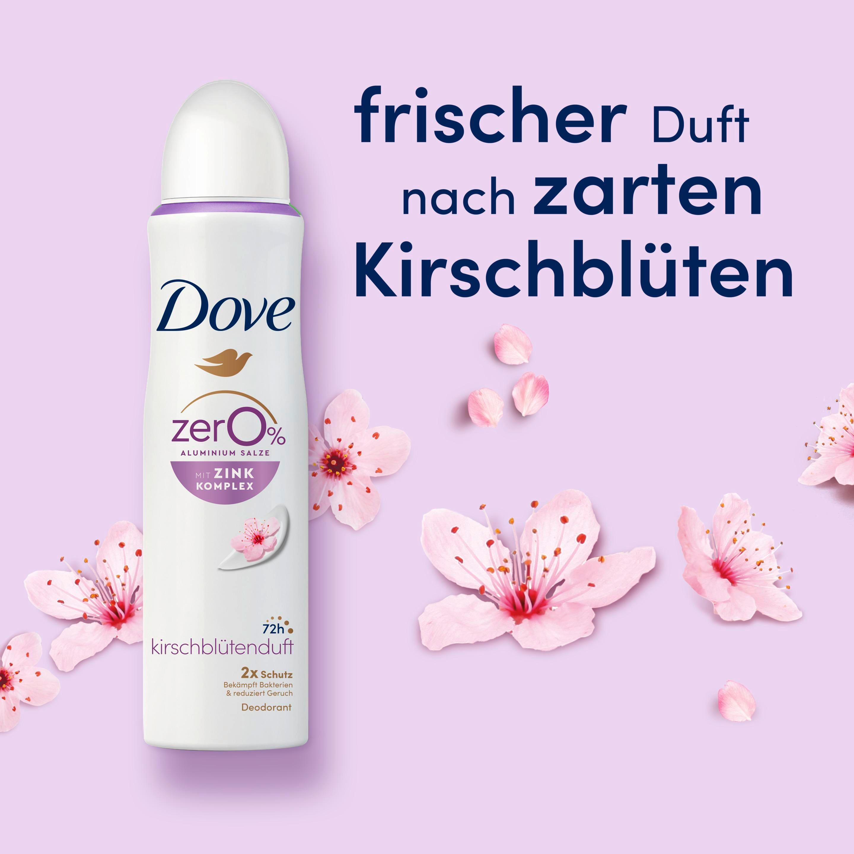 Produktbild Dove Deodorant-Spray mit Zink-Komplex Kirschblütenduft  0% Aluminiumsalze 8 von 9