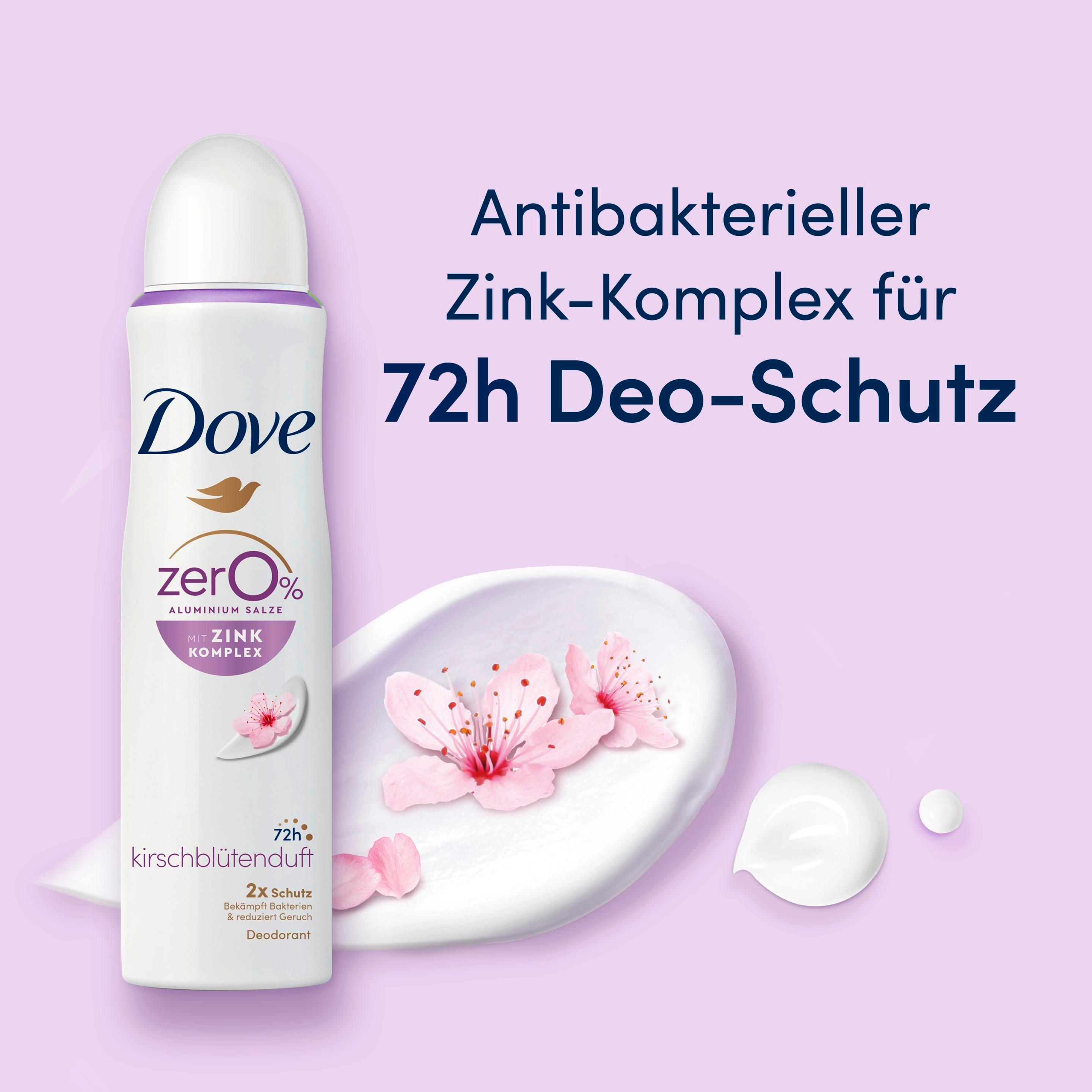 Produktbild Dove Deodorant-Spray mit Zink-Komplex Kirschblütenduft  0% Aluminiumsalze 7 von 9