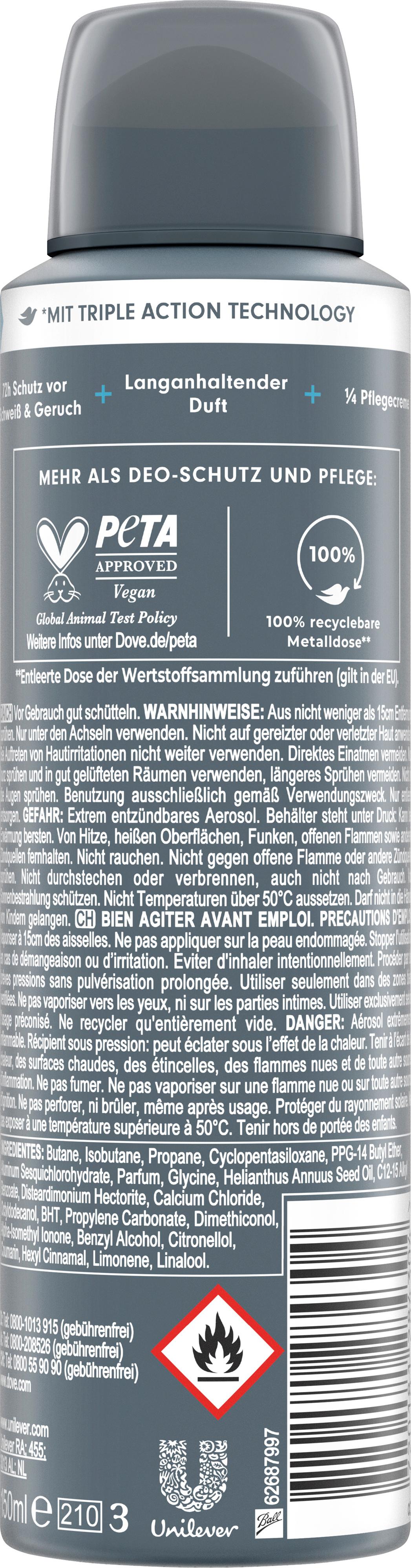 Produktbild Dove Men+Care Deo-Spray Antitranspirant Advanced Clean Comfort 2 von 7
